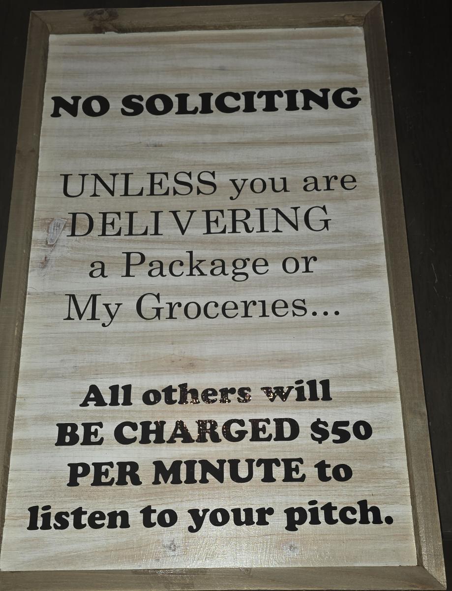 No Solicitation Signs - Image 1