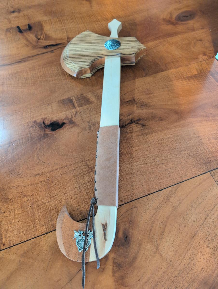 Wood Battle Ax