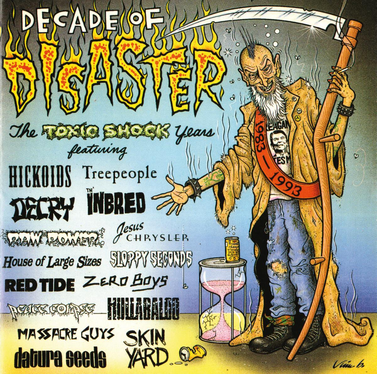 Decade of Disaster Toxic Shock Records Punk Compilation CD